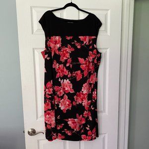 Black and Pink Floral Dress from Connected Apparel